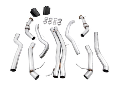 AWE Tuning Audi B9 RS5 Sportback Track Edition Exhaust- Non Resonated - Diamond Black RS-Style Tips AWE Tuning