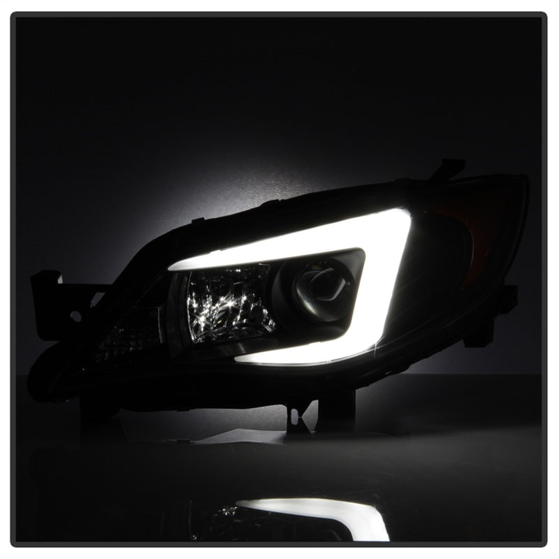 Spyder Subaru WRX 08-09 Projector Headlights - HID Model Only - Black PRO-YD-SWRX08-HID-LBDRL-BK - eliteracefab.com