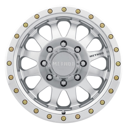 Method MR304 Double Standard 17x8.5 0mm Offset 8x6.5 130.81mm CB Machined/Clear Coat Wheel - eliteracefab.com