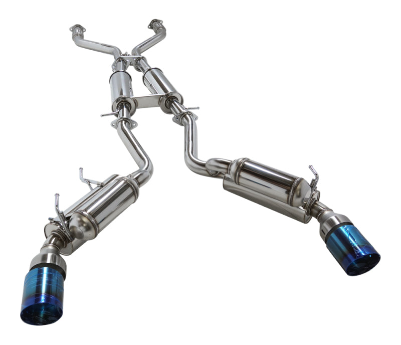 HKS Hi-Power Exhaust Full Dual with Adjustable Titanium Tips Nissan 370Z 2009-2010 - eliteracefab.com