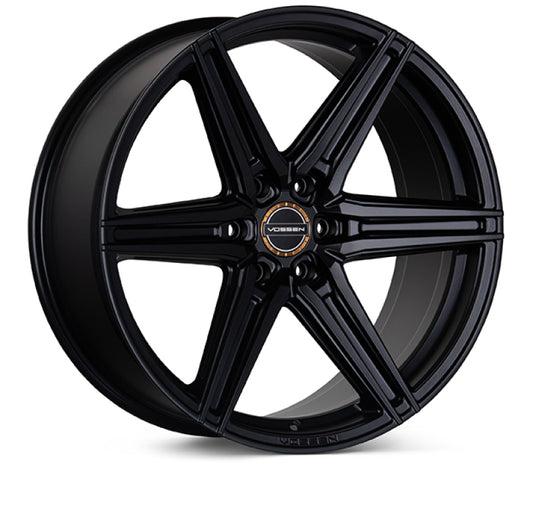 Vossen HF6-2 22x9.5 / 6x139.7 / ET20 / Deep Face / 106.1 - Satin Black Wheel- HF62-2G25
