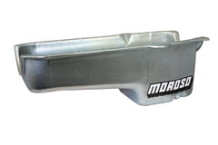 Moroso 86-Up Chevrolet Small Block (w/Passenger Side Dipstick) Wet Sump 5qt 7.5in Steel Oil Pan