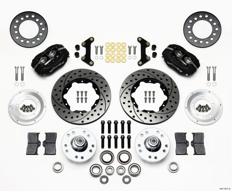 Wilwood Forged Dynalite Front Kit 11.00in Drilled 49-54 Chevy / 53-62 Corvette Wilwood