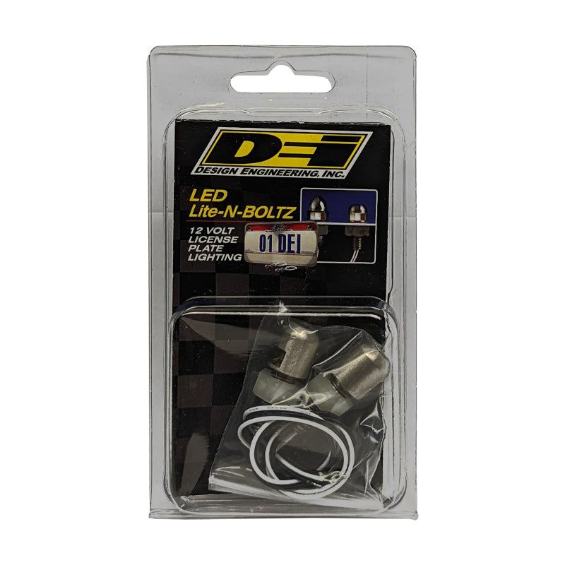 DEI LED LiteN Boltz LED LiteN Boltz License Plate Lighting - Dome Head - 2pc - Polished DEI