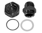 Moroso Positive Seal Fitting -12An - Black Anodized Aluminum - Single