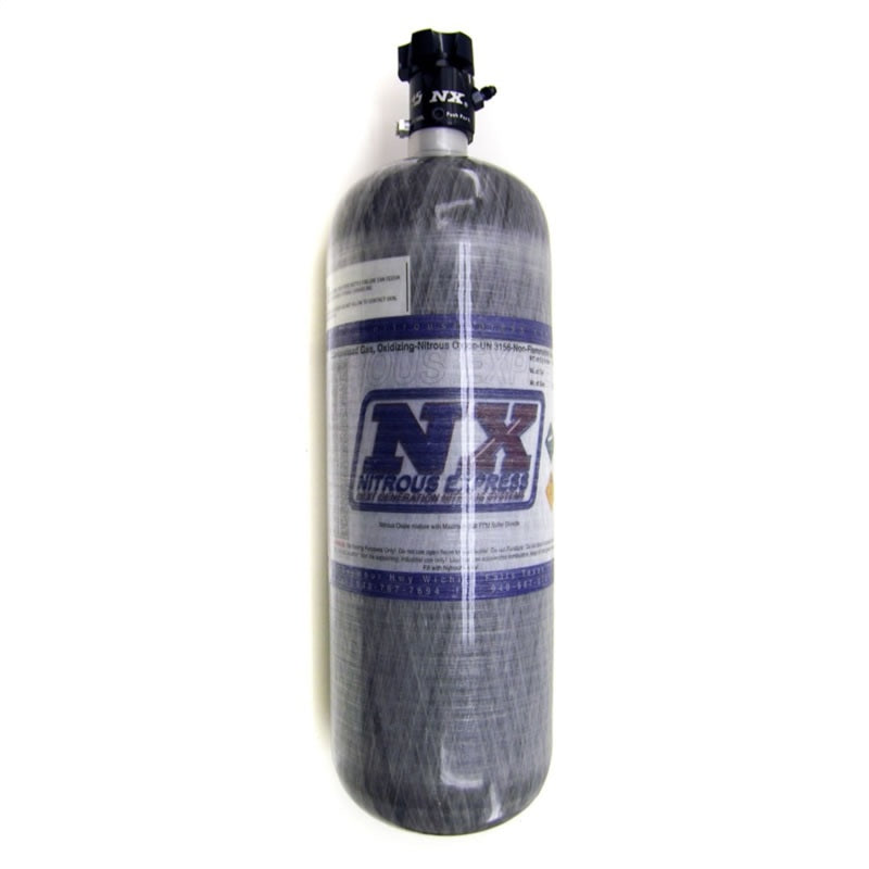 Nitrous Express Composite Bottle w/Lightning 500 Valve (6.79 Dia x 23.25 Tall) - eliteracefab.com