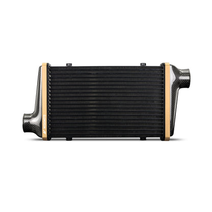 Mishimoto Universal Carbon Fiber Intercooler - Matte Tanks - 450mm Gold Core - C-Flow - BK V-Band