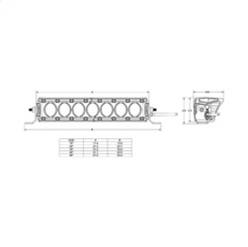 Rigid Industries Revolve 40in Bar w/Amber Trim Ring Rigid Industries