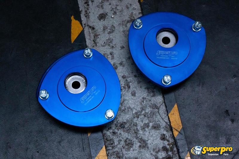 SuperPro 2015 Audi A3 Quattro Premium Front Upper Fixed Camber Offset Strut Mount Set - eliteracefab.com