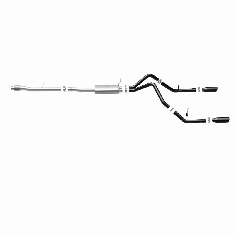 MagnaFlow SYS Cat-Back 4in Black Dual Split Rear Tips 14-15 Chevy Silverado/GMC Sierra 4.3L-5.3L Magnaflow