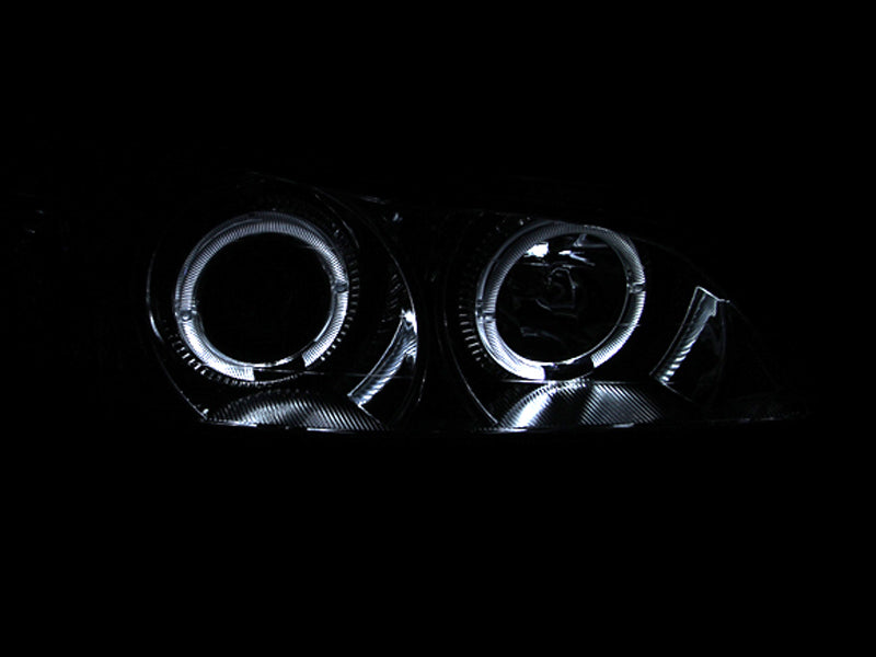 ANZO USA Infiniti I30 Projector Headlights W/ Halo Chrome; 2000-2004 - eliteracefab.com