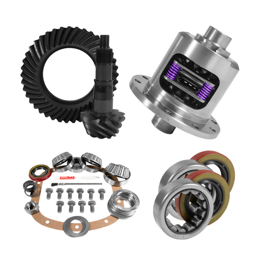 Yukon 7.5in GM 3.42 Rear Ring & Pinion Install Kit 26 Spline Positraction 2.25in Axle Bearings Yukon Gear & Axle