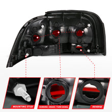 Load image into Gallery viewer, ANZO 1994-1998 Ford Mustang Taillight Dark Red Lens (OE Style) - eliteracefab.com