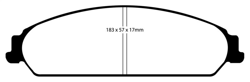 EBC 13-14 Chrysler 200 3.6 Redstuff Front Brake Pads - eliteracefab.com