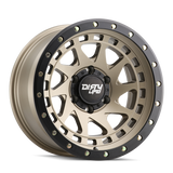 Dirty Life 9311 Enigma Pro 17x9/5x139.7 BP/-38mm Offset/108.1mm Hub Satin Gold Wheel - Beadlock