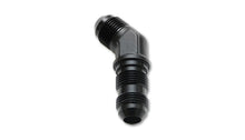 Load image into Gallery viewer, Vibrant -8AN Bulkhead Adapter 45 Degree Elbow Fitting - Anodized Black Only - eliteracefab.com