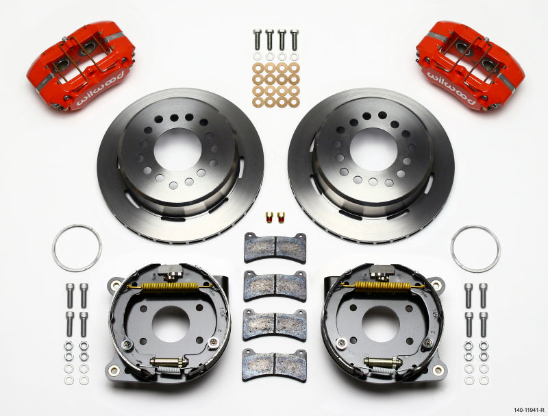 Wilwood Dynapro Low-Profile 11.00in P-Brake Kit - Red AMC 71-74 2.60in Offset Wilwood