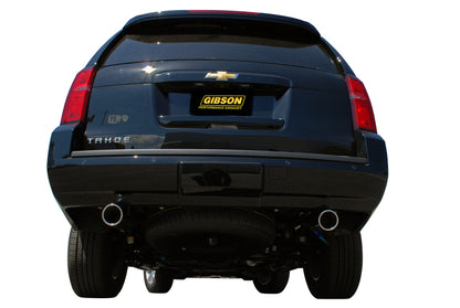 Gibson 10-19 Chevrolet Tahoe LS 5.3L 2.25in Cat-Back Dual Split Exhaust - Stainless - eliteracefab.com
