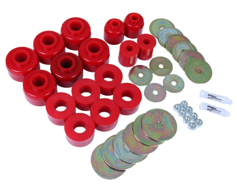 Energy Suspension 96-99 Toyota 4Runner 2WD/4WD Red Body Mount Bushing Set Energy Suspension
