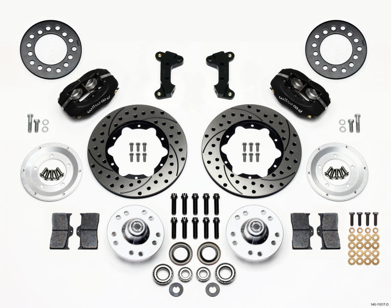Wilwood Forged Dynalite Front Kit 11.00in Drilled 74-80 Pinto/Mustang II Disc Spindle only Wilwood