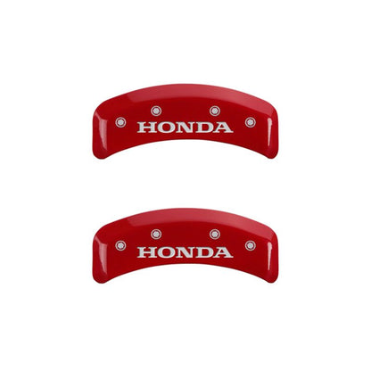MGP 4 Caliper Covers Engraved Front & Rear Honda Yellow finish black ch MGP