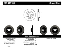 Load image into Gallery viewer, STOPTECH 02-10 SUBARU WRX SLOTTED &amp; DRILLED RIGHT FRONT ROTOR (EXC. STI), 127.47018R - eliteracefab.com