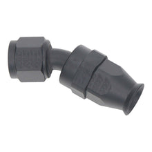 Load image into Gallery viewer, DeatschWerks 8 AN Female Flare Swivel 30-Degree Hose End PTFE - Anodized Matte Black