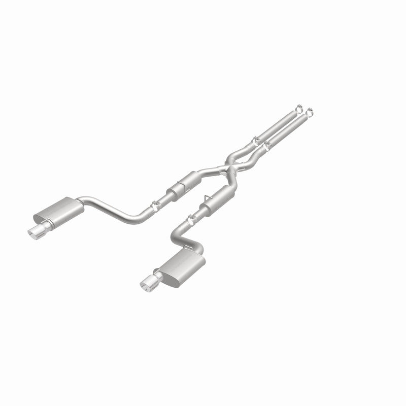 MagnaFlow 11-12 Dodge Charger SRT-8 Hemi Dual Split Rear Exit Stainless Cat-Back Performance Exhaust Magnaflow