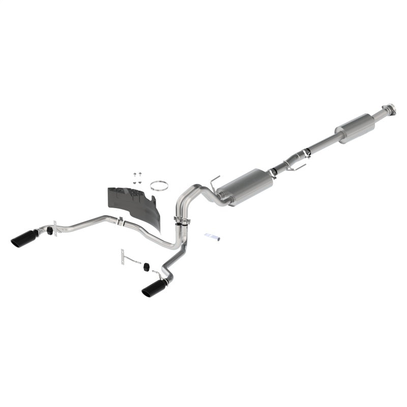 Ford Racing 21-24 F-150 Touring Rear Exit Exhaust - Black Tips Ford Racing