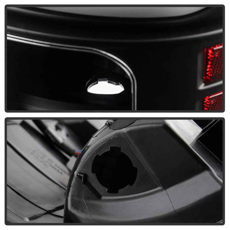 Spyder Dodge Ram 2013-2014 Light Bar LED Tail Lights - All Black ALT-YD-DRAM13V2-LED-BKV2 - eliteracefab.com