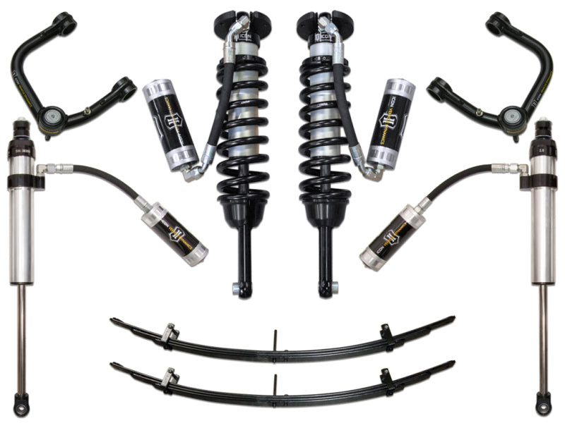 ICON 05-15 Toyota Tacoma 0-3.5in/2016+ Toyota Tacoma 0-2.75in Stg 5 Suspension System w/Tubular Uca - eliteracefab.com