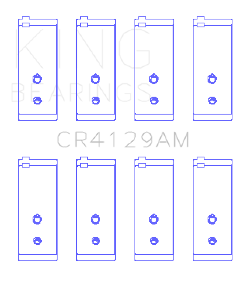 King Toyota 18R/21R (Size +1.0) Connecting Rod Bearing Set