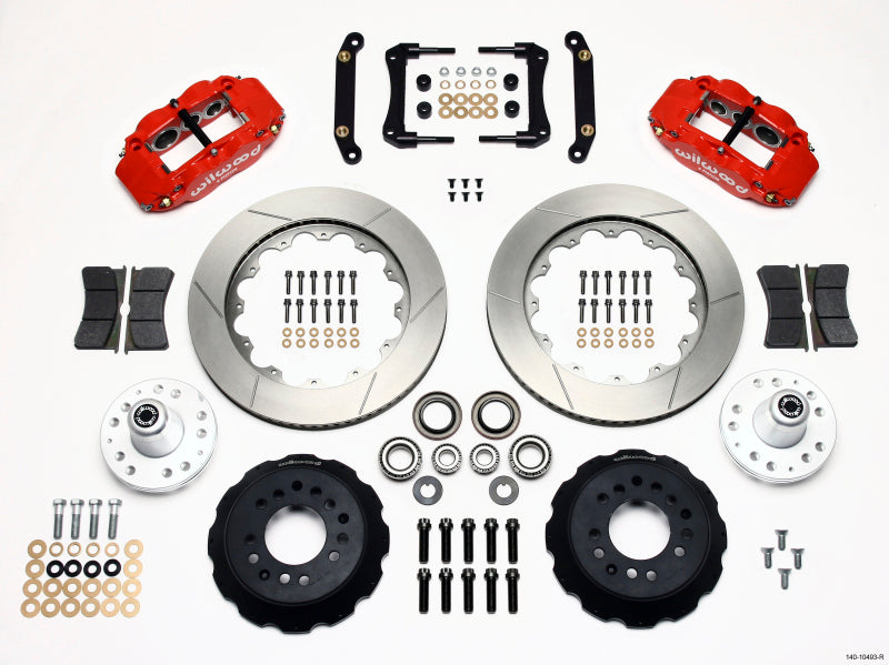 Wilwood Narrow Superlite 6R Front Hub Kit 14.00in Red 79-81 Camaro Wilwood