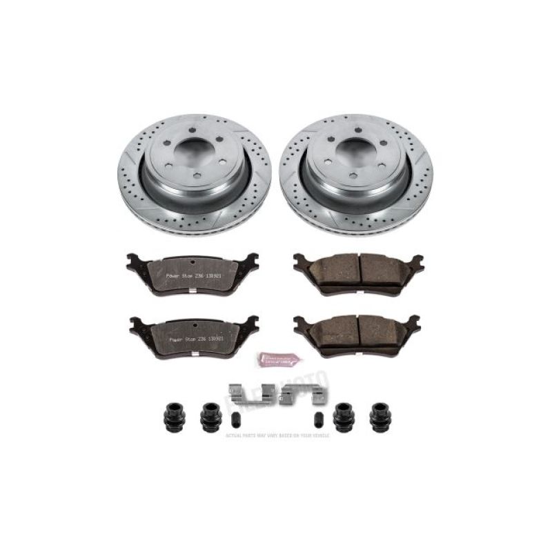 Power Stop 12-18 Ford F-150 Rear Z36 Truck & Tow Brake Kit - eliteracefab.com