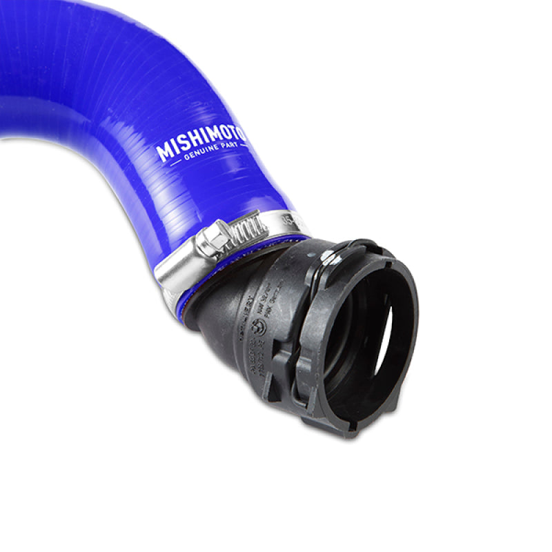 Mishimoto 15+ Ford Mustang GT Blue Silicone Upper Radiator Hose - eliteracefab.com