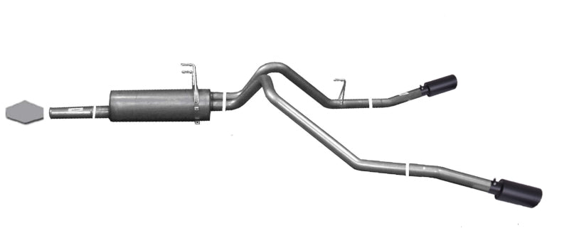 Gibson 03-06 Toyota Tundra SR5 4.7L 2.5in Cat-Back Dual Extreme Exhaust - Black Elite Gibson