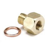 AutoMeter FITTING; ADAPTER; METRIC; M12X1.5 MALE TO 1/8in. NPTF FEMALE; BRASS