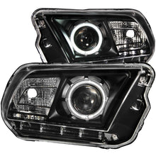 Load image into Gallery viewer, ANZO USA Ford Mustang Projector Headlights W/ Halo Black Ccfl; 2010-2014 - eliteracefab.com