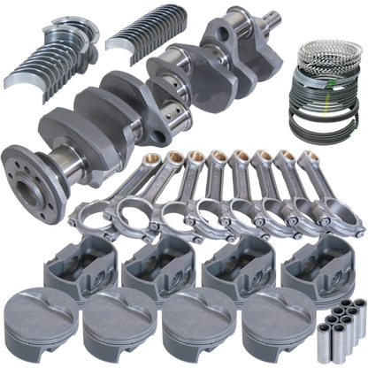 Eagle Chevy Pro Street 384 Rotating Assembly 4140 Crankshaft w/ 4340 I Beam Rods &amp; Flat Top Pist
