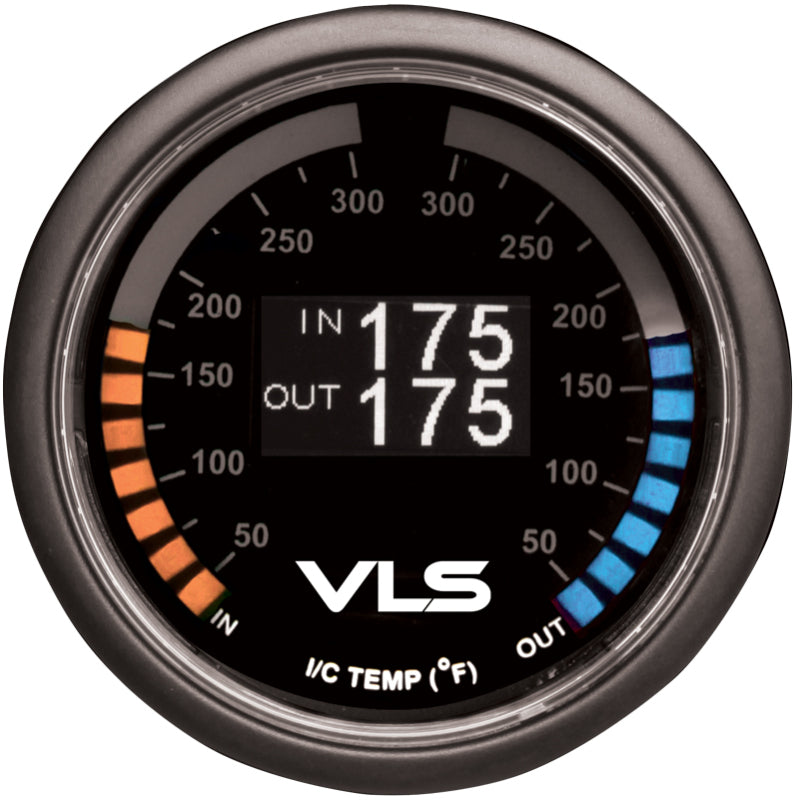 Revel VLS 52mm 50-300 Deg F Dual Intercooler Temperature Gauge - eliteracefab.com