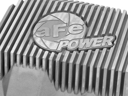 afe Front Differential Cover (Raw; Street Series); Ford Diesel Trucks 94.5-14 V8-7.3/6.0/6.4/6.7L - eliteracefab.com