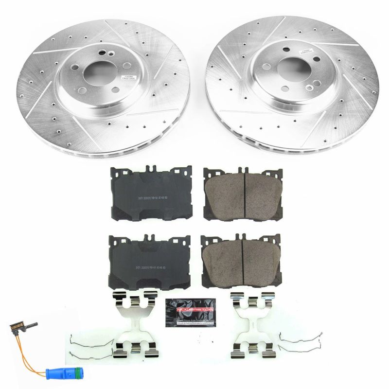 Power Stop 2018 Mercedes-Benz C43 AMG Front Z23 Evolution Sport Brake Kit PowerStop