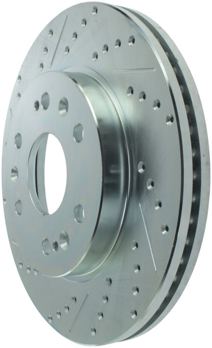 StopTech Select Sport 07-11 GM Silverado 1500 Slotted and Drilled Right Front Rotor - eliteracefab.com