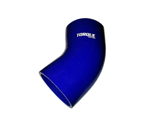 Torque Solution 45 Degree Silicone Elbow for 4" Blue Universal - TS-CPLR-45D4BL