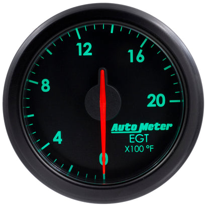 Autometer Airdrive 2-1/16in EGT Gauge 0-2000 Degrees F - Black 9145-T