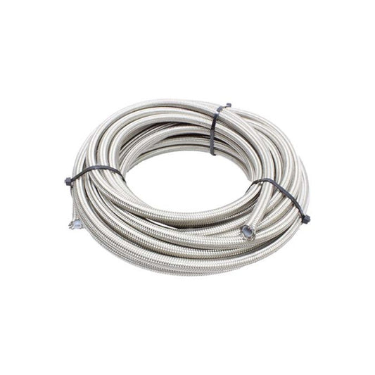 Snow Performance 6AN Braided Stainless PTFE Hose - 30Ft - SNF-60630