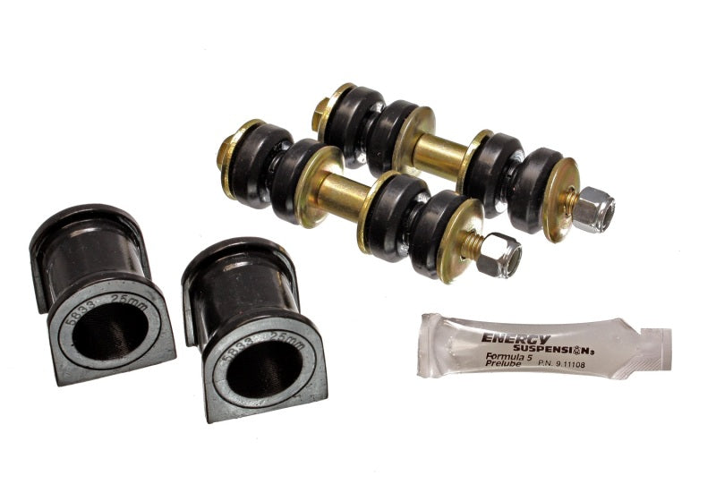 Energy Suspension 04-07 Scion xB Black 25mm Front Sway Bar Bushing Set - eliteracefab.com