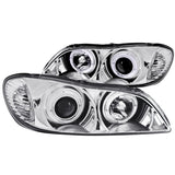 ANZO USA Infiniti I30 Projector Headlights W/ Halo Chrome; 2000-2004