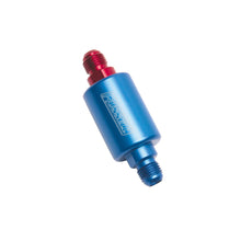 Load image into Gallery viewer, Russell Performance Red/Blue Anodized (3in Length 1-1/4in dia. -6 male inlet/outlet)