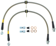 Load image into Gallery viewer, STOPTECH 02-12 TOYOTA CAMRY COUPE/SEDAN / 04-08 SOLARA FRONT STAINLESS STEEL BRAKE LINES, 950.44015 - eliteracefab.com